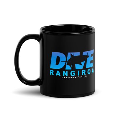 Dive Rangiroa, Scuba Diving with Sharks at Rangiroa Black Coffee Mug