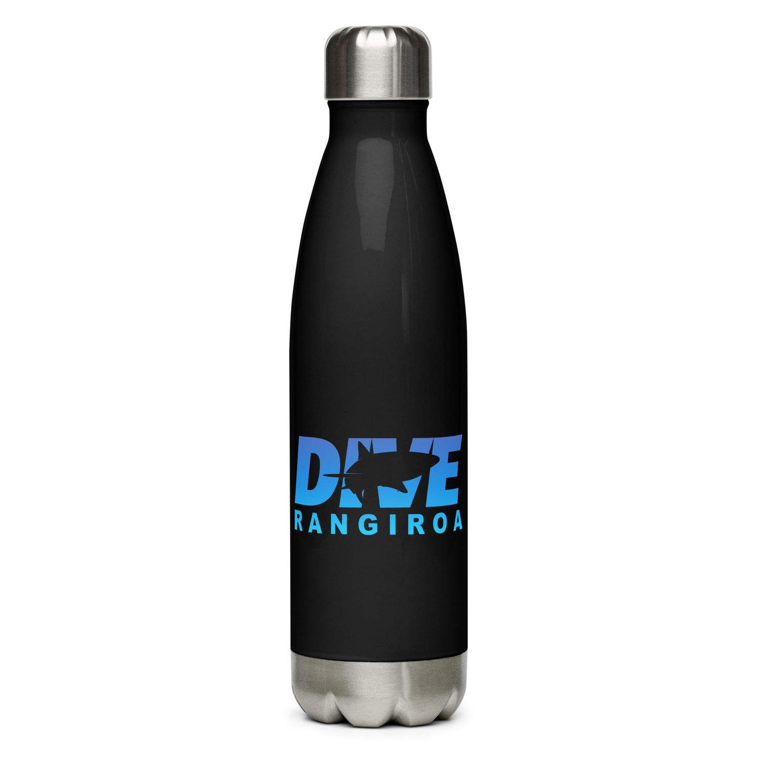 Dive Rangiroa, Scuba Diving with Sharks at Rangiroa Stainless Steel Water Bottle