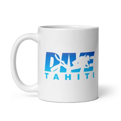 Dive Tahiti, Scuba Diving at Tahiti White Coffee Mug