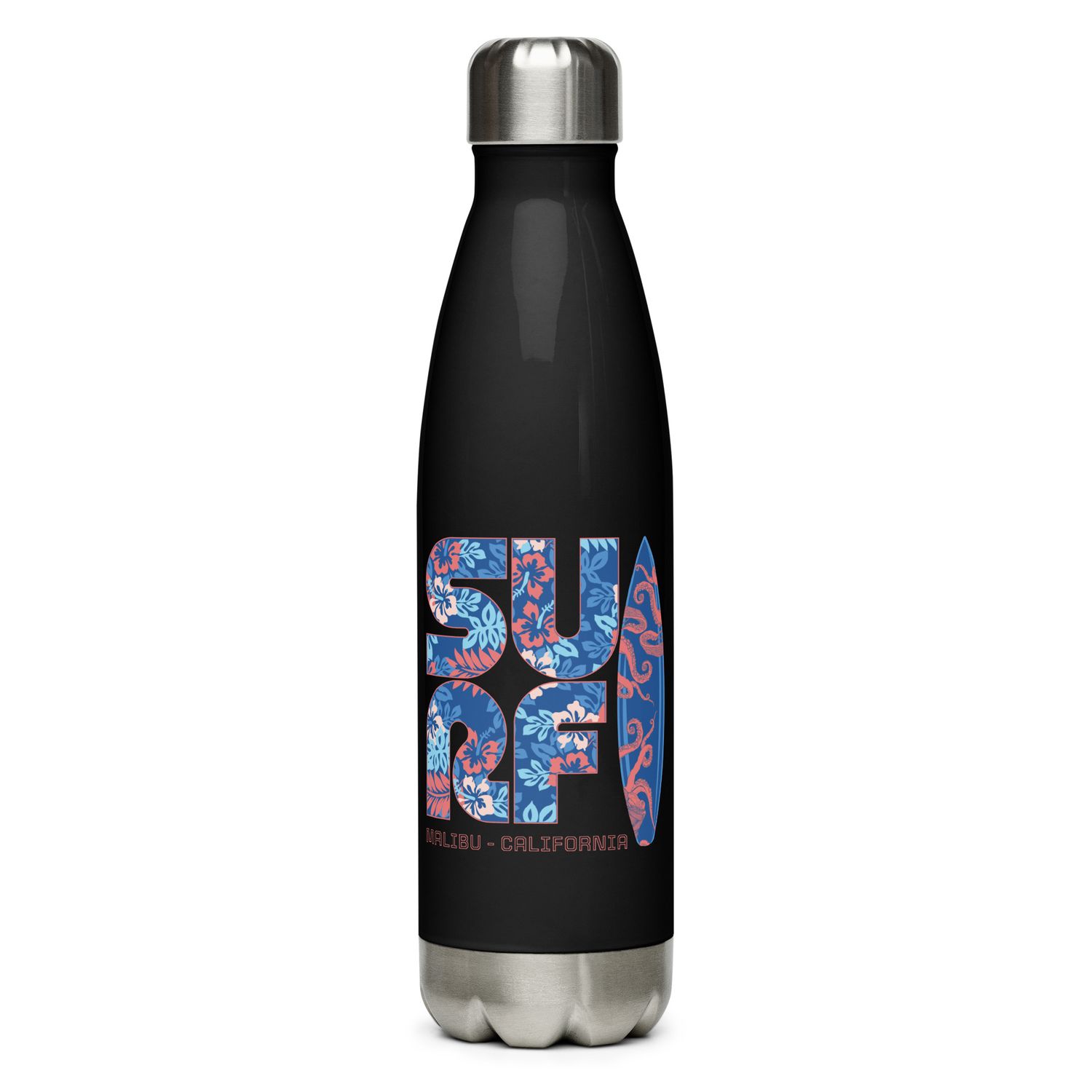Surf Malibu California Stainless Steel Water Bottle