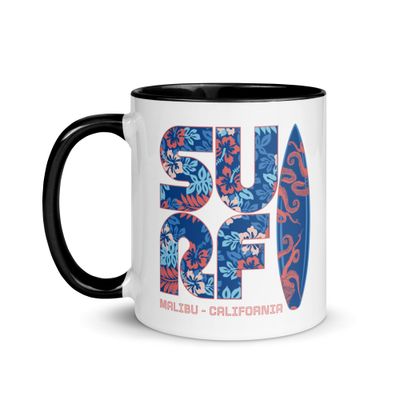 Surf Malibu California Mug with Color Interior