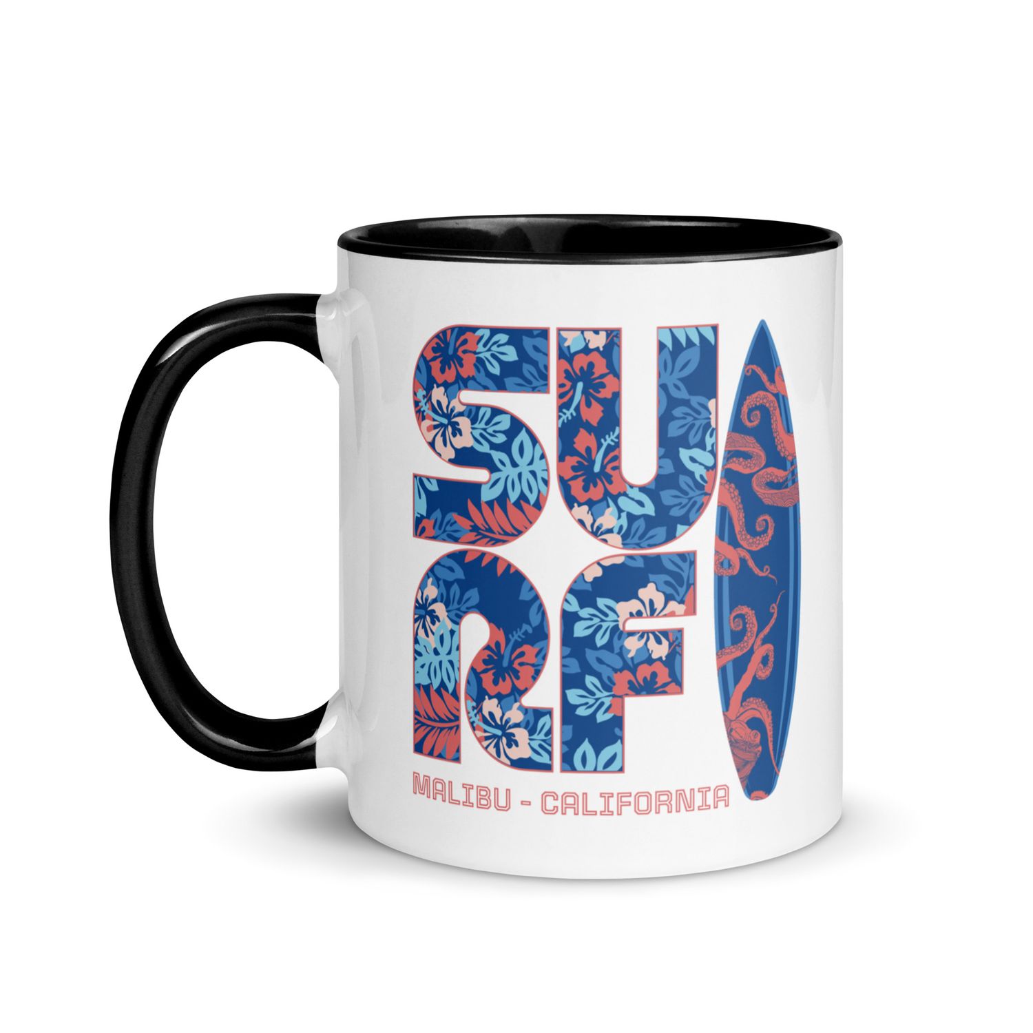 Surf Malibu California Mug with Color Interior