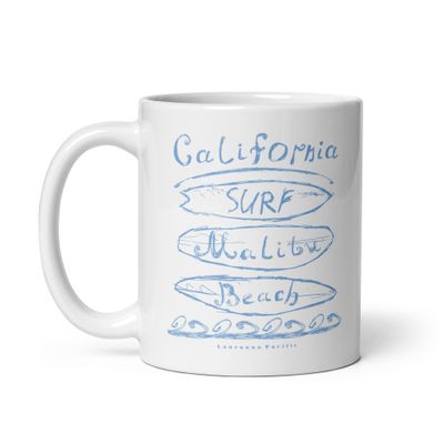 California Surf Malibu White Coffee Mug