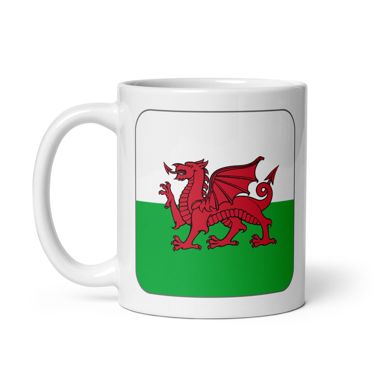 Wales Flag White Coffee Mug