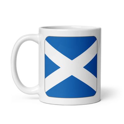 Scotland Flag White Coffee Mug