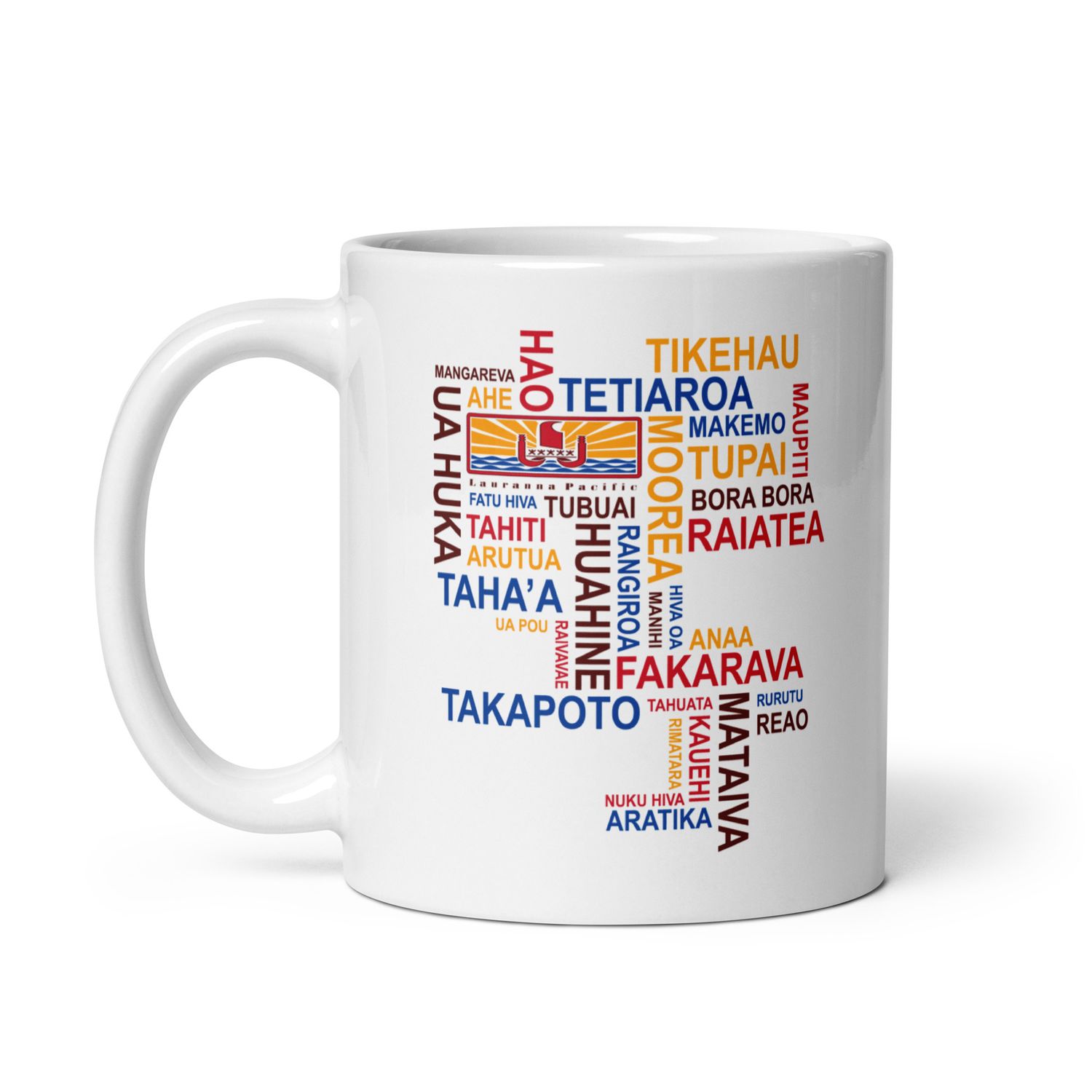 Islands of French Polynesia White Coffee Mug