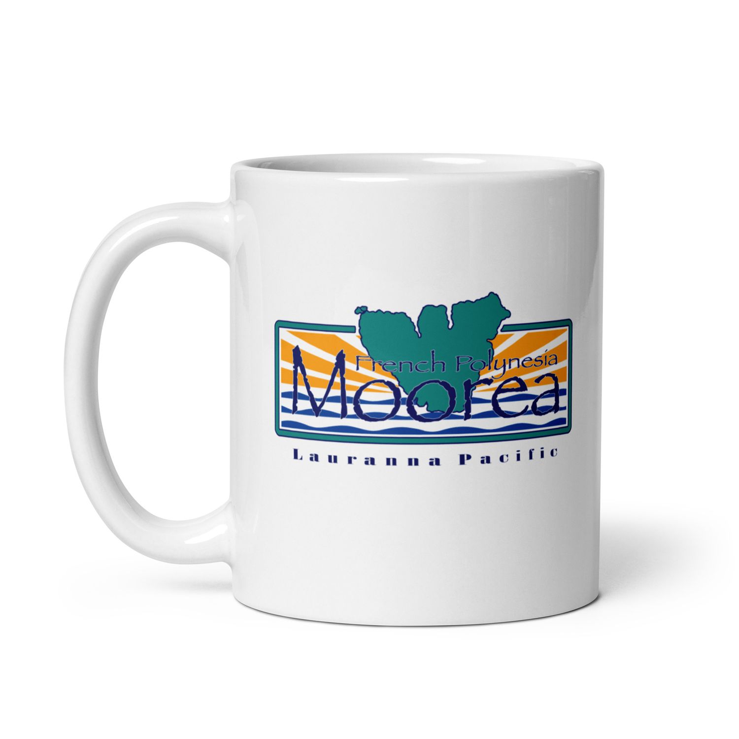 Moorea Island White Coffee Mug