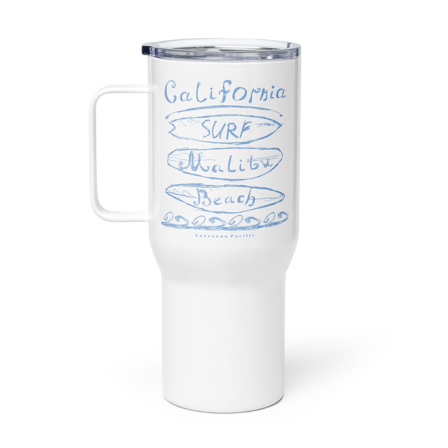 California Surf Malibu Travel Mug with a Handle
