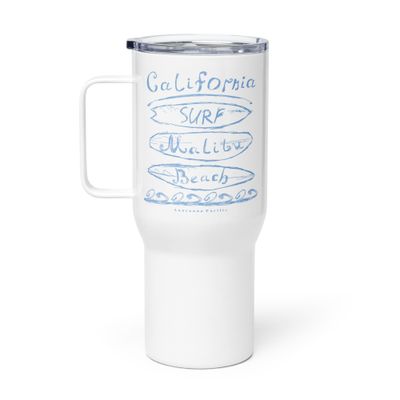 California Surf Malibu Travel Mug with a Handle