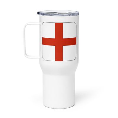 England Flag Travel Mug with a Handle