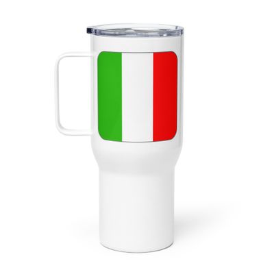 Italy Flag Travel Mug with a Handle