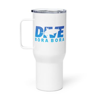 Dive Bora Bora with Shark Travel Mug with a Handle