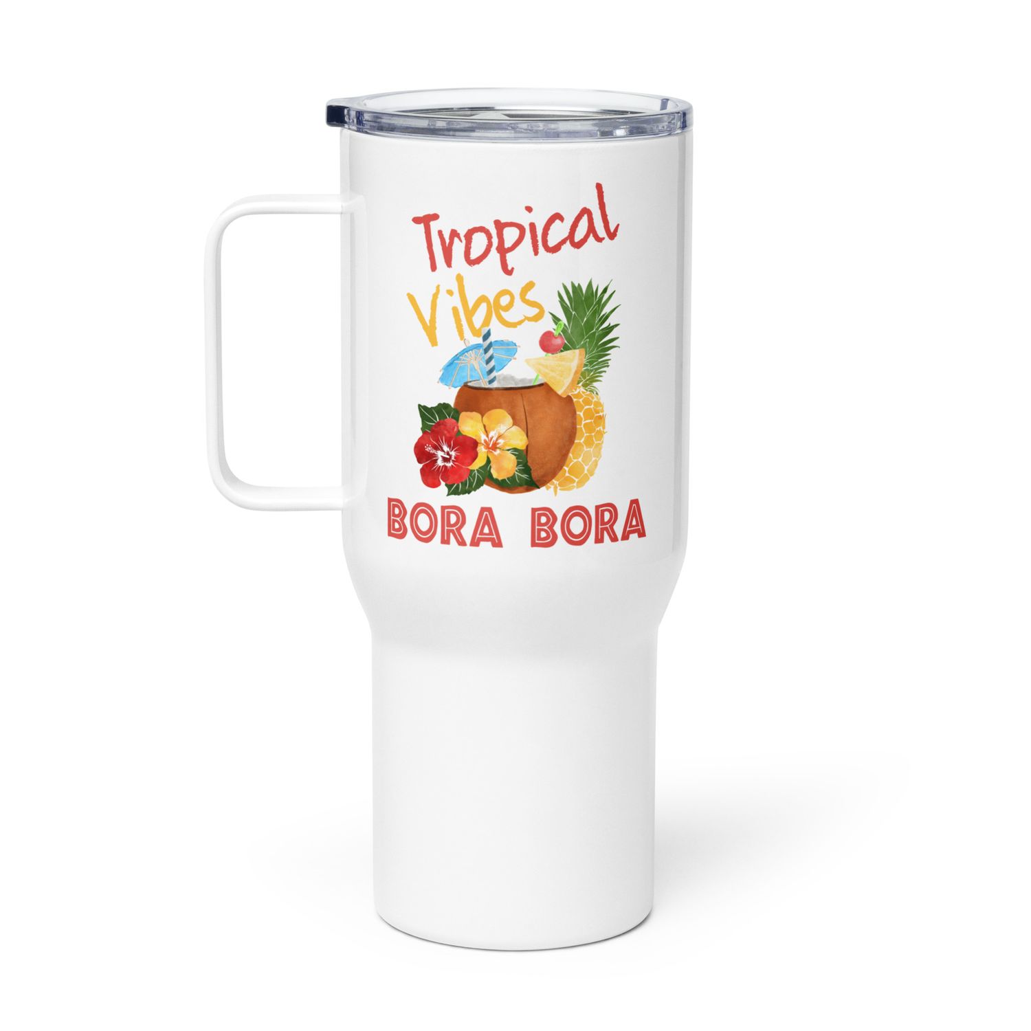 Bora Bora Tropical Vibes Travel Mug with a Handle