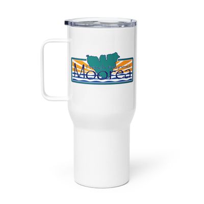 Moorea Island Travel Mug with a Handle