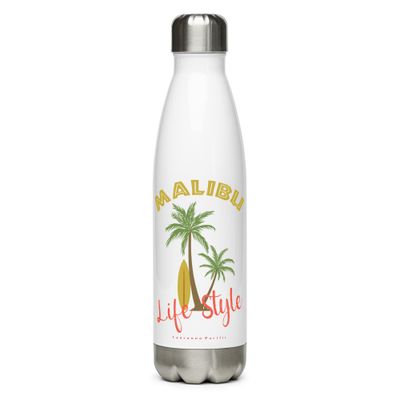 Malibu Tropical Life Style Stainless Steel Water Bottle