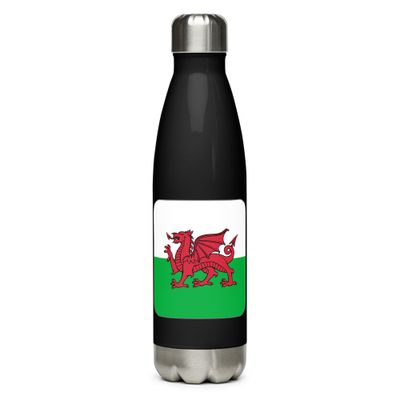 Wales Flag Stainless Steel Water Bottle
