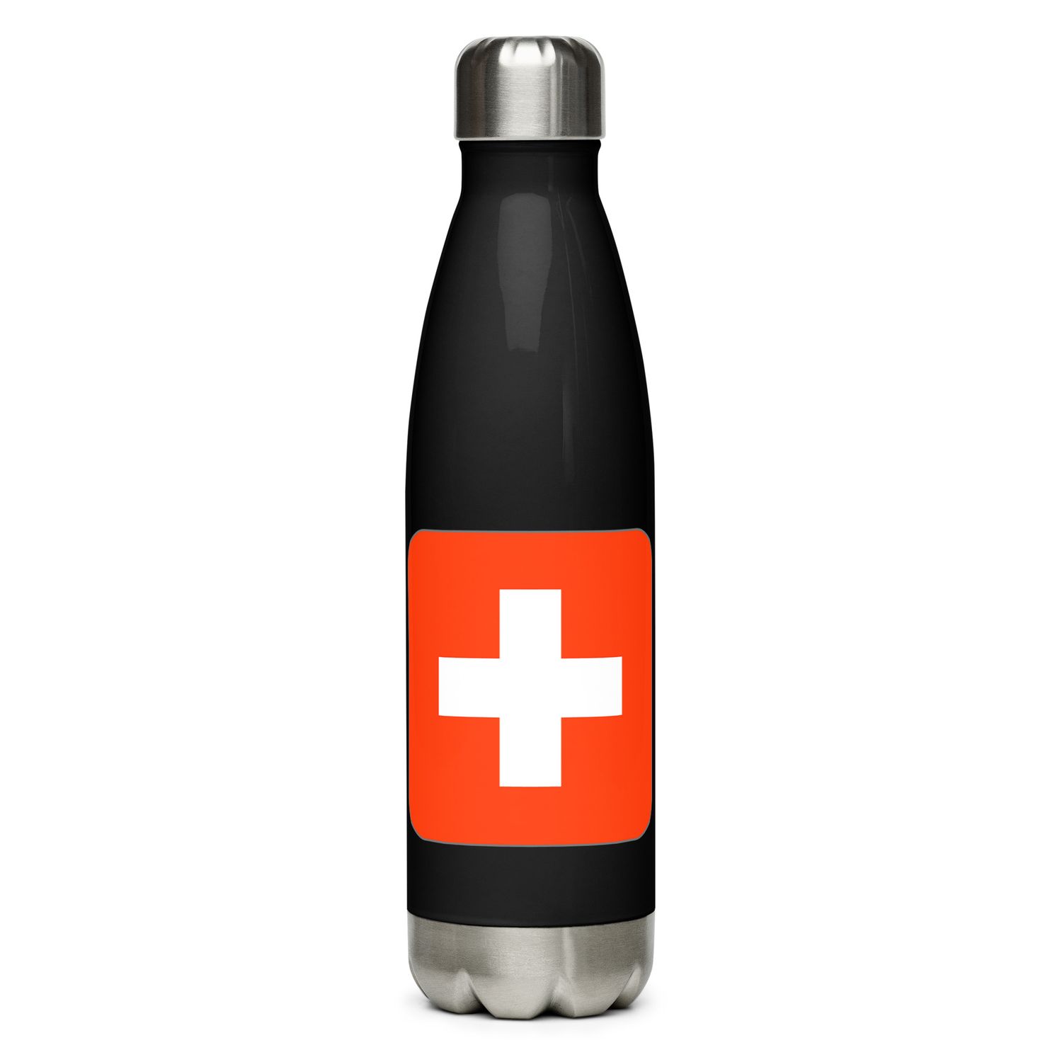 Switzerland Flag Stainless Steel Water Bottle