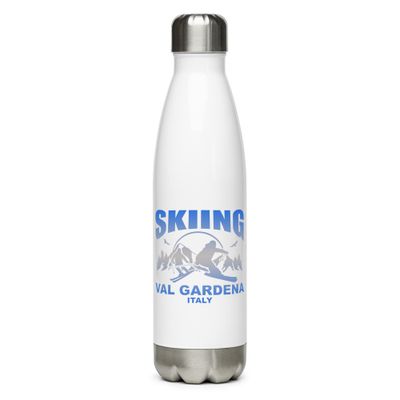 Skiing Val Gardena Italy Stainless Steel Water Bottle