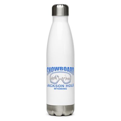 Snowboard Mask Jackson Hole Wyoming Stainless Steel Water Bottle