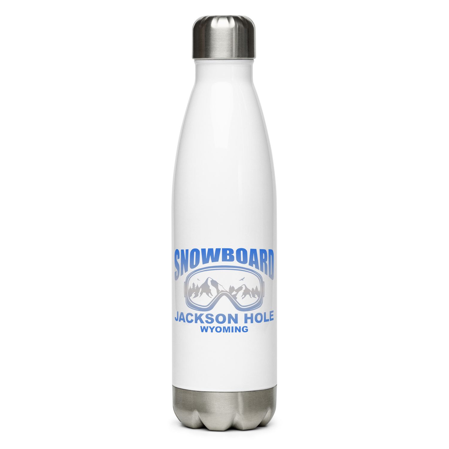 Snowboard Mask Jackson Hole Wyoming Stainless Steel Water Bottle