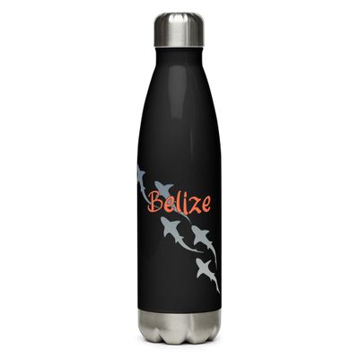 Belize Shark Scuba Diving Stainless Steel Water Bottle