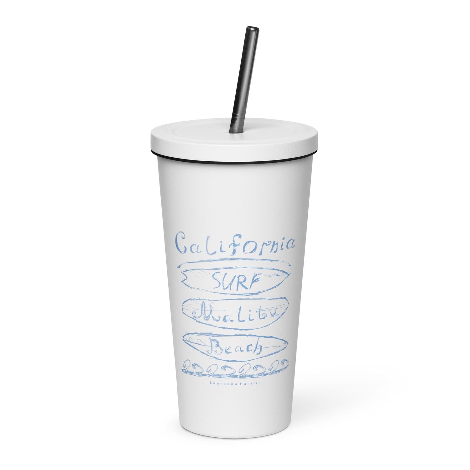 California Surf Malibu Insulated Tumbler with a Straw