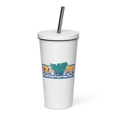 Moorea Island Insulated Tumbler with a Straw