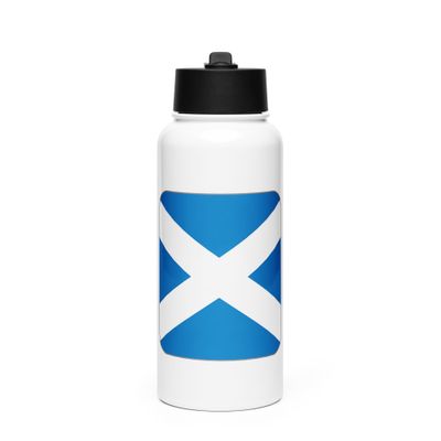 Scotland Flag Stainless Steel Water Bottle with a Straw Lid