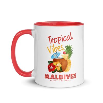 Maldives Tropical Vibes Mug with Color Inside