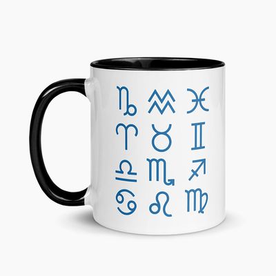 White Ceramic Mugs with Color Interior