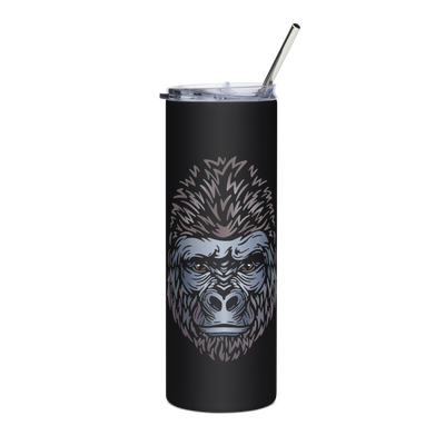 African Gorilla Portrait Stainless Steel Tumbler