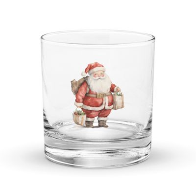 Santa Claus (10) Rocks Glass
