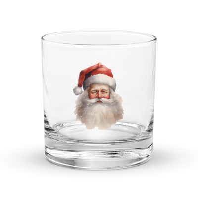 Santa Claus (11) Rocks Glass