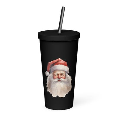 Santa Claus (11) Insulated Tumbler with a Straw