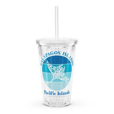 Manta Ray Galapagos Islands Clear Plastic Tumbler