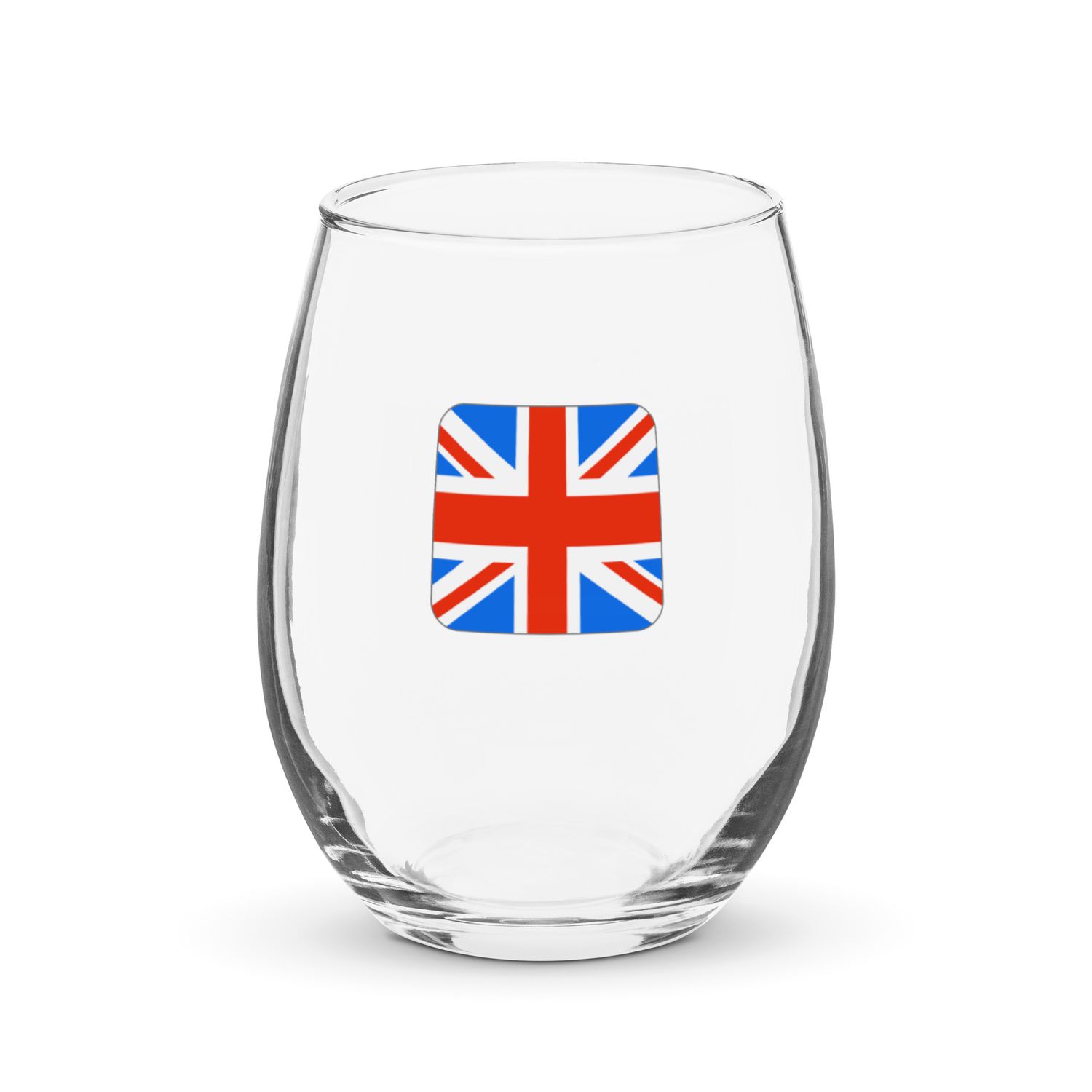 United Kingdom Flag Stemless Wine Glass
