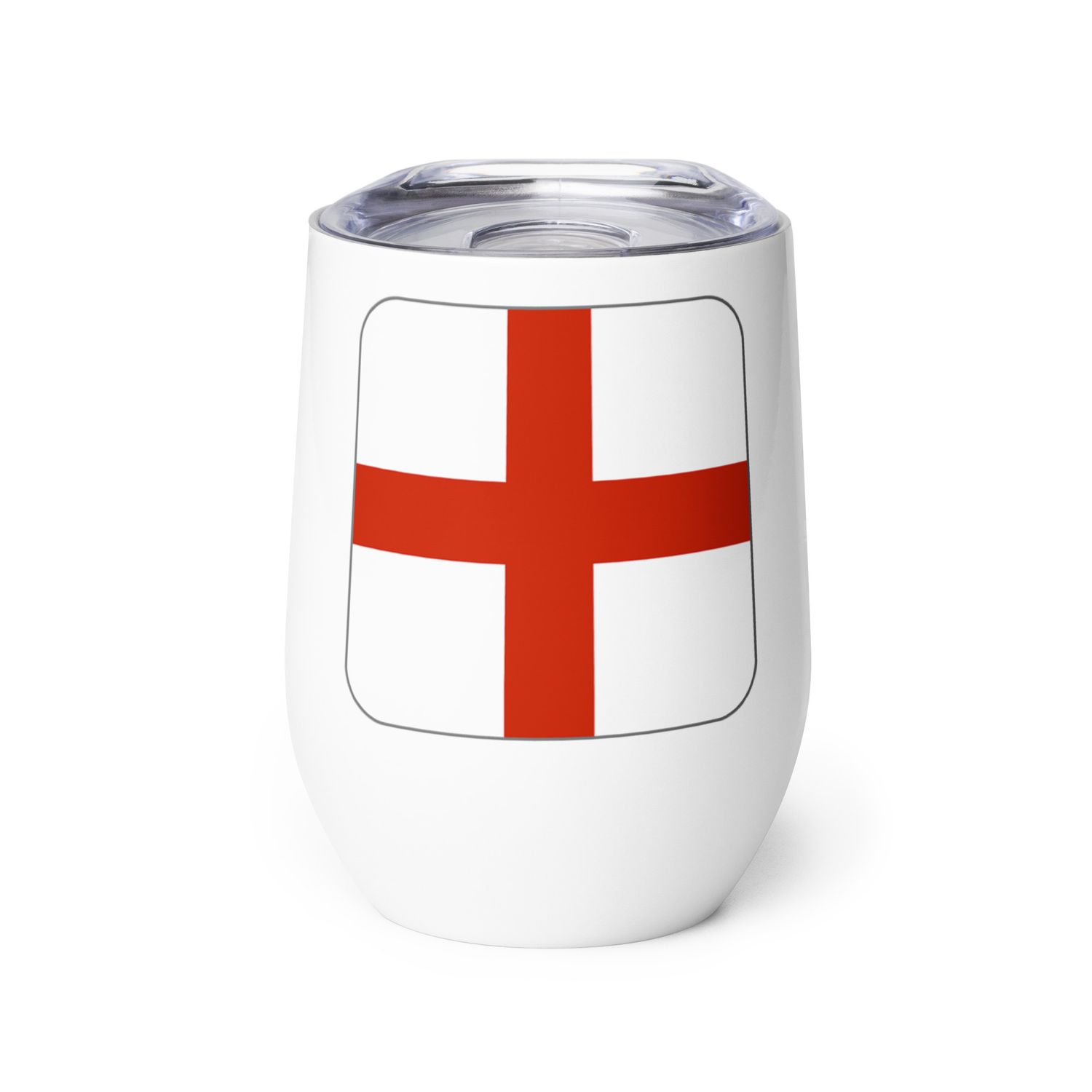 England Flag Wine Tumbler
