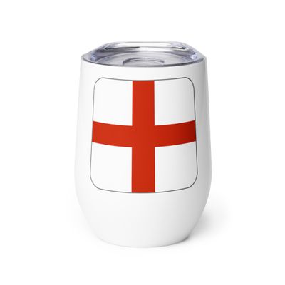 England Flag Wine Tumbler
