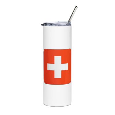 Switzerland Flag Stainless Steel Tumbler