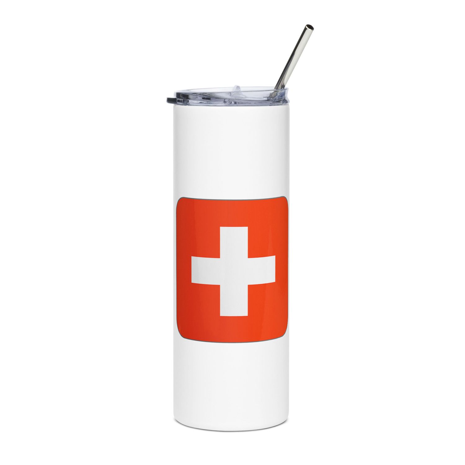 Switzerland Flag Stainless Steel Tumbler