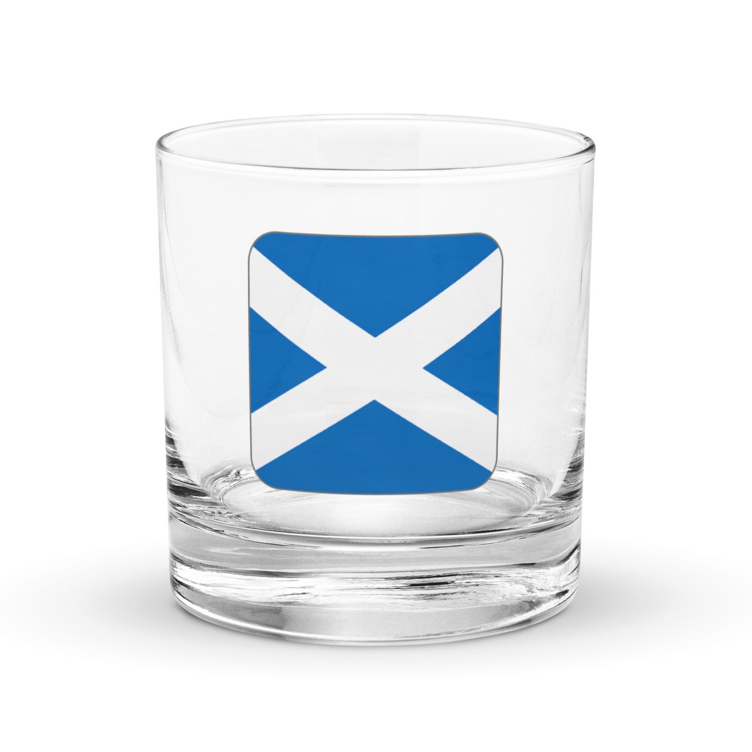 Scotland Flag Rocks Glass