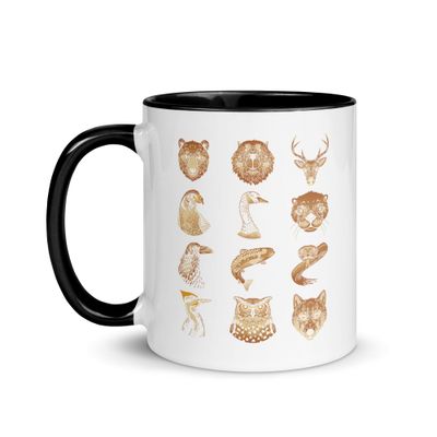 Native American Zodiac Signs Mug with Color Interior