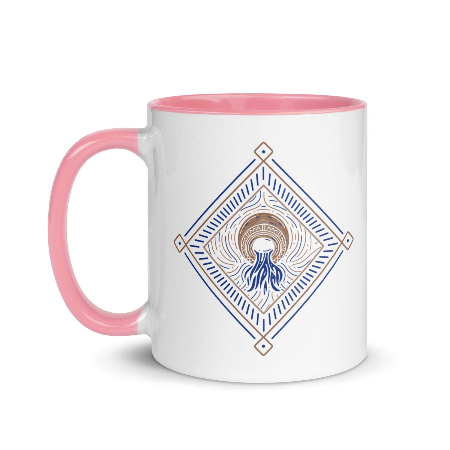 Western Zodiac Aquarius Mug with Color Inside