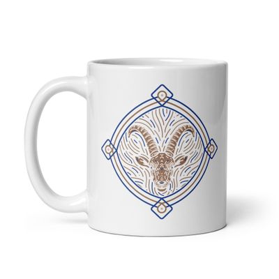 Western Zodiac Capricorn White Coffee Mug