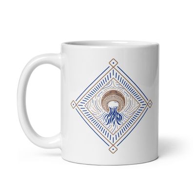 Western Zodiac Aquarius White Coffee Mug