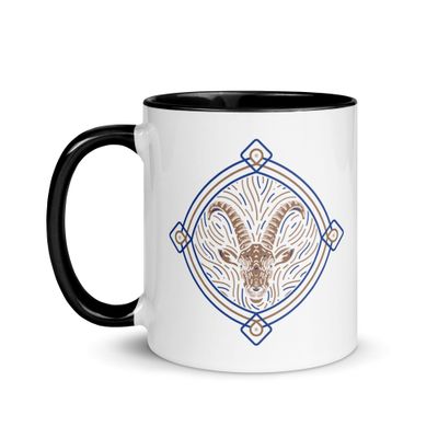 Western Zodiac Capricorn Mug with Color Inside