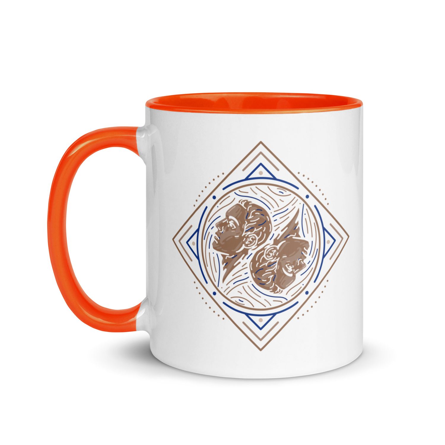 Western Zodiac Gemini Mug with Color Inside