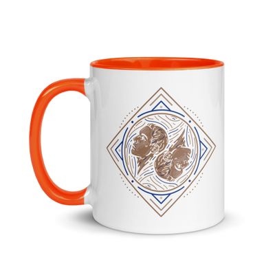 Western Zodiac Gemini Mug with Color Inside