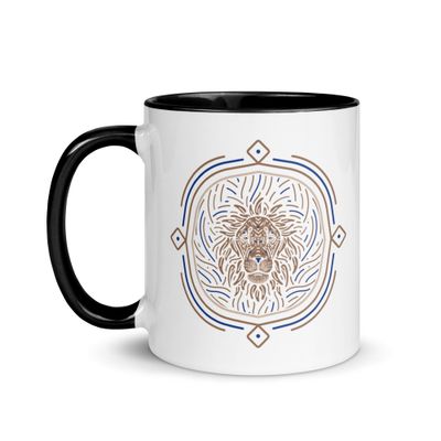 Western Zodiac Leo Mug with Color Inside