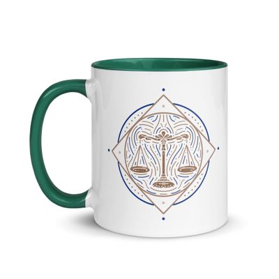 Western Zodiac Libra Mug with Color Inside